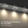 Đèn LED COB âm trần mặt vuông tán quang xoay góc lỗ khoét 90mm góc chiếu 36 độ 7w 12w 15w chip Bridgelux nguồn Done cao cấp DTT-ATCVP90 - Ảnh 3