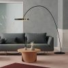 Đèn LED đứng sàn phòng khách trang trí phong cách Bắc Âu hiện đại cao 2m2 vỏ vàng gold vàng hồng nhập khẩu cao cấp DTT-DC1373 - Ảnh 3