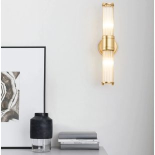 Alternative view of Đèn ốp tường phòng ngủ LED E14 chiếu sáng 2 đầu trang trí phong cách Châu Âu hiện đại sang trọng DTT-S503