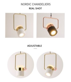 den tha gan tran led spotlight xoay chinh goc chieu trang tri phong an phong ngu noi that hien dai gu10 5w cao cap dtt ba02bg1 5