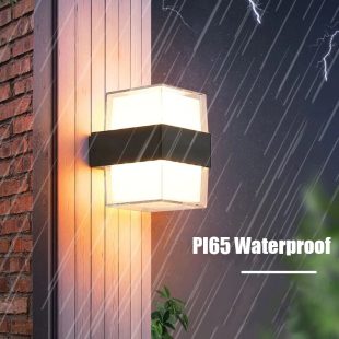 Alternative view of Đèn tường ngoài trời hiện đại LED 10W kính nhựa trong chống nước IP65 trang trí cao cấp DTT-EB1WL