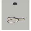 Đèn chùm treo trần nghệ thuật LED trang trí kiểu dáng Bắc Âu tối giản 60cm 80cm 100cm màu BLACK cao cấp DTT-DC8409 - Ảnh 2