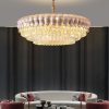 Đèn chùm treo trần pha lê trang trí phòng khách kiểu dáng Châu Âu hiện đại LED E14 cao cấp DTT-DC9975 - Ảnh 3