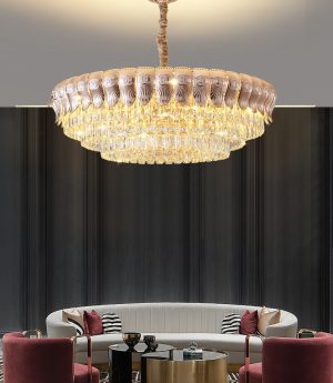 den chum treo tran pha le trang tri phong khach kieu dang chau au hien dai led e14 cao cap dtt dc9975 1