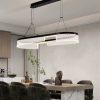 Đèn thả treo trần LED trang trí bàn ăn cao cấp kiểu dáng hiện đại tối giản New đổi 3 màu ánh sáng vỏ BLACK cao cấp DTT-DC1236 - Ảnh 2