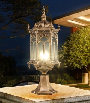 den tuong rao co dien led e27 chong nuoc ip65 chieu sang trang tri biet thu villages resort cao cap dtt dt2049 2