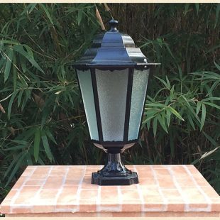 Alternative view of Đèn tường rào cổ điển nhôm đúc kính thủy tinh mờ LED E27 chống nước ip65 chiếu sáng trang trí biệt thự villages resort cao cấp DTT-DT2052