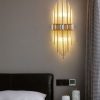 Đèn tường trang trí phòng ngủ chất liệu pha lê cao cấp kiểu dáng Châu Âu hiện đại LED E14 DTT-PL19 - Ảnh 3