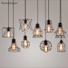 Chao đèn thả bàn ăn sắt sơn tĩnh điện LED E27 trang trí nhà hàng quán cafe trà sữa kiểu dáng đơn giản Bắc Âu hiện đại vỏ đen 30cm DTT-TT023 - Ảnh 3