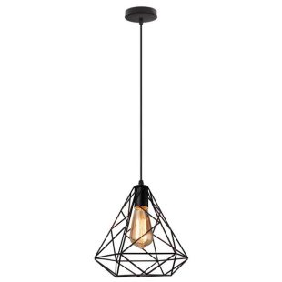 Alternative view of Chao đèn thả sắt sơn tĩnh điện hình kim cương LED E27 trang trí bàn ăn bàn trà nhà hàng quán cafe trà sữa kiểu dáng đơn giản Bắc Âu hiện đại DTT-TT005