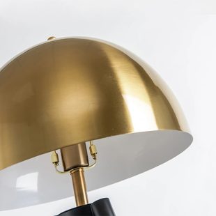 Alternative view of Đèn bàn phòng ngủ hình nấm chao đồng hiện đại LED E27 trang trí phong cách Châu Âu H65cm DTT-DB6013