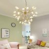 Đèn chùm thả trần Hera thủy tinh LED G4 27 36 45 lá cao cấp trang trí phòng khách kiểu dáng Bắc Âu tối giản hiện đại DTT-HERA187 - Ảnh 3