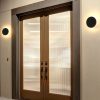 Đèn LED hắt tường trang trí chống nước ip65 cao cấp chiếu sáng sân vườn ngoài trời hiện đại mặt tròn vỏ đen DTT-DT8003 - Ảnh 2