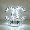 Đèn ngủ để bàn tab đầu giường pha lê LED 16w 3000k 6500k cao cấp kiểu dáng Châu Âu hiện đại D30cm DTT-DB7309 - Ảnh 2