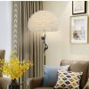 Đèn sàn phòng ngủ lông vũ cao cấp LED E27 chiếu sáng trang trí kiểu dáng Bắc Âu hiện đại H160cm DTT-DS2116 - Ảnh 2