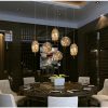Đèn thả bàn ăn chao thủy tinh màu hổ phách LED trang trí nhà hàng khách sạn biệt thự chung cư nhiều kiểu dáng Bắc Âu hiện đại DTT-DTH9739 - Ảnh 2