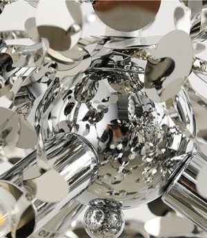 den tha led treo tran ban an thep khong gi cao cap g93 trang tri nha hang chung cu biet thu phong cach chau au hien dai d40cm dtt dth4582 4