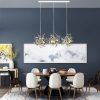 Đèn thả LED treo trần bàn ăn thép không gỉ cao cấp G9*3 trang trí nhà hàng chung cư biệt thự phong cách Châu Âu hiện đại D40cm DTT-DTH4582 - Ảnh 2