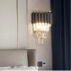 Đèn tường pha lê cao cấp LED E14 trang trí biệt thự chung cư khách sạn nội thất hiện đại màu black DTT-DPL815 - Ảnh 2