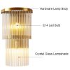 Đèn tường pha lê cao cấp LED E14*2 trang trí biệt thự chung cư khách sạn hiện đại DTT-PL804 - Ảnh 3