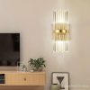 Đèn tường pha lê cao cấp LED E14*2 trang trí hành lang lối đi nội thất hiện đại vỏ vàng DTT-DPL808 - Ảnh 3