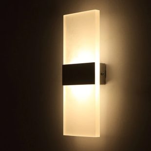 Alternative view of Đèn tường phòng ngủ LED 3000k Acrylic cao cấp chiếu sáng trang trí tối giản Bắc Âu hiện đại 40cm DTT-YN6022