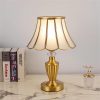 Đèn bàn đồng để đầu giường phòng ngủ khách sạn biệt thự cao cấp phong cách Châu Âu Retro LED E27 DTT-DB8012T - Ảnh 3