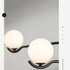 Đèn thả bàn ăn chao thủy tinh loại nhỏ 6 bóng LED G9 trang trí nhà hàng khách sạn biệt thự chung cư kiểu dáng đơn giản Bắc Âu hiện đại D120cm DTT-BA9019 - Ảnh 2