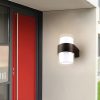 Đèn tường ngoài trời hiện đại LED 12w trụ tròn kính nhựa trong chống nước IP65 cao cấp DTT-EB1TR - Ảnh 3