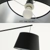 Đèn cây đứng sàn chụp vải LED E27 trang trí phòng khách phong cách Bắc Âu hiện đại cao 1m80 vỏ BLACK cao cấp DTT-DC1434 - Ảnh 3