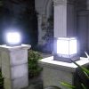 Đèn cổng ngoài trời hiện đại LED Năng Lượng Mặt Trời chiếu sáng trang trí sân vườn lối đi biệt thự chống nước ip65 vỏ đen cao cấp DTT-X085S - Ảnh 3