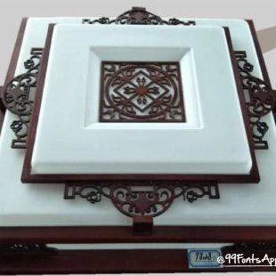den-led-gan-tran-go-mat-vuong-acrylic-cao-cap-trang-tri-biet-thu-khach-san-nha-hang-kieu-dang-co-dien-d55cm-dtt-yn9828