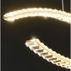 Đèn LED treo thả trần pha lê cao cấp trang trí bàn ăn bàn đảo bếp quầy bar phong cách Bắc Âu tối giản hiện đại D80cm 100cm 120cm DTT-BA2037 - Ảnh 2