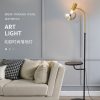Đèn sàn phòng ngủ cao cấp LED E27 chụp thủy tinh có bàn trà chiếu sáng trang trí kiểu dáng nhỏ gọn Bắc Âu hiện đại H160cm DTT-YN-L9021 - Ảnh 2