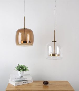 den tha gan tran led chao thuy tinh chieu sang trang tri ban an minimalist bac au hien dai d22cm dtt f175 2