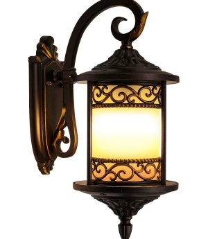 den tuong co dien phong cach chau au trang tri san vuon hanh lang ban cong ngoai troi led e27 dtt dt928 2