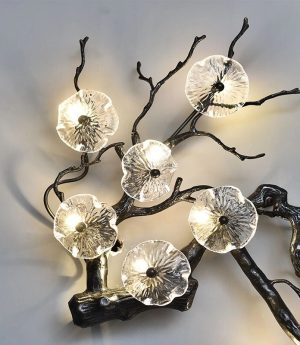 den tuong dong led g4 kieu dang canh hoa dao thuy tinh trang tri tien sanh cau thang khach san biet thu villages phong cach chau au hien dai h135cm vo den dtt dt ld033 4