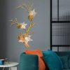 Đèn tường đồng LED G9 kiểu dáng lá phong thủy tinh trang trí tiền sảnh cầu thang khách sạn biệt thự villages phong cách Châu Âu hiện đại H85cm DTT-DT8029 - Ảnh 3