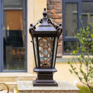 Alternative view of Đèn tường rào cổ điển LED E27 ngoài trời chống nước ip55 chiếu sáng trang trí biệt thự villages resort cao cấp DTT-DTR918