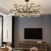 Đèn chùm thủy tinh hiện đại LED E27 15 bóng cao cấp trang trí phòng khách phòng bếp phong cách Bắc Âu Nordic DTT-DC5211 - Ảnh 2