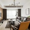 Đèn chùm thủy tinh hiện đại LED G9 6 bóng màu trắng đục cao cấp trang trí phòng khách phòng bếp phong cách Bắc Âu Nordic D100cm DTT-DC691 - Ảnh 2