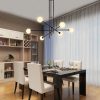 Đèn chùm thủy tinh hiện đại LED G9 6 bóng màu trắng đục cao cấp trang trí phòng khách phòng bếp phong cách Bắc Âu Nordic D100cm DTT-DC691 - Ảnh 3