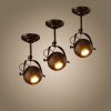 Đèn LED chiếu điểm chỉnh góc gắn trần E27 cao cấp trang trí phòng khách phòng ăn kiểu dáng vintage cổ điển vỏ đen DTT-SPL043 - Ảnh 2