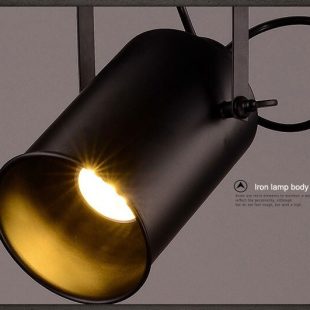 Alternative view of Đèn LED chiếu điểm chỉnh góc ốp trần E27 cao cấp trang trí quầy bar quầy thu ngân bàn đảo bếp kiểu dáng vintage cổ điển vỏ đen DTT-SPL004