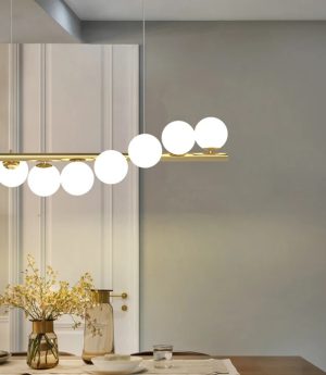 den tha ban an chao thuy tinh tron bong trang mo led g99 trang tri ban an ban dao bep phong cach nordic bac au hien dai h150cm dtt ba9221 2