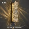 Đèn tường pha lê cao cấp LED E14 18w trang trí đầu giường phòng ngủ biệt thự chung cư khách sạn kiểu dáng Bắc Âu hiện đại H46cm DTT-DT-LD91 - Ảnh 2