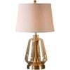 Đèn bàn thủy tinh LED E27 chụp vải cao cấp trang trí tab đầu giường phòng ngủ hiện đại kiểu dáng Bắc Âu DTT-DB0869 - Ảnh 3