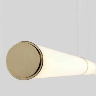 Alternative view of Đèn LED treo thả bàn làm việc hình ống thủy tinh cao cấp trang trí phong cách Bắc Âu tối giản hiện đại H150cm DTT-BA0811