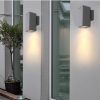 Đèn tường ngoài trời hiện đại LED hắt 1 đầu hình trụ vuông chống nước ip65 cao cấp DTT-DT3086 - Ảnh 2