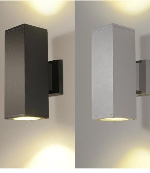 den tuong ngoai troi hien dai led hat 2 dau hinh tru vuong chong nuoc ip65 cao cap dtt dt3085 6